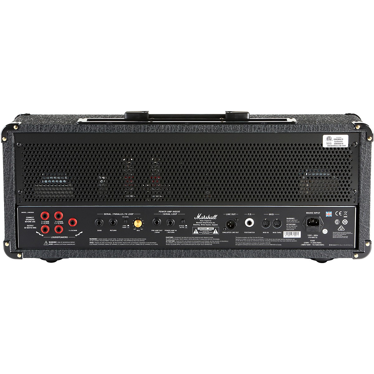 Marshall JVM Series JVM205H 50W Tube Guitar Amp Head Black - Image 3