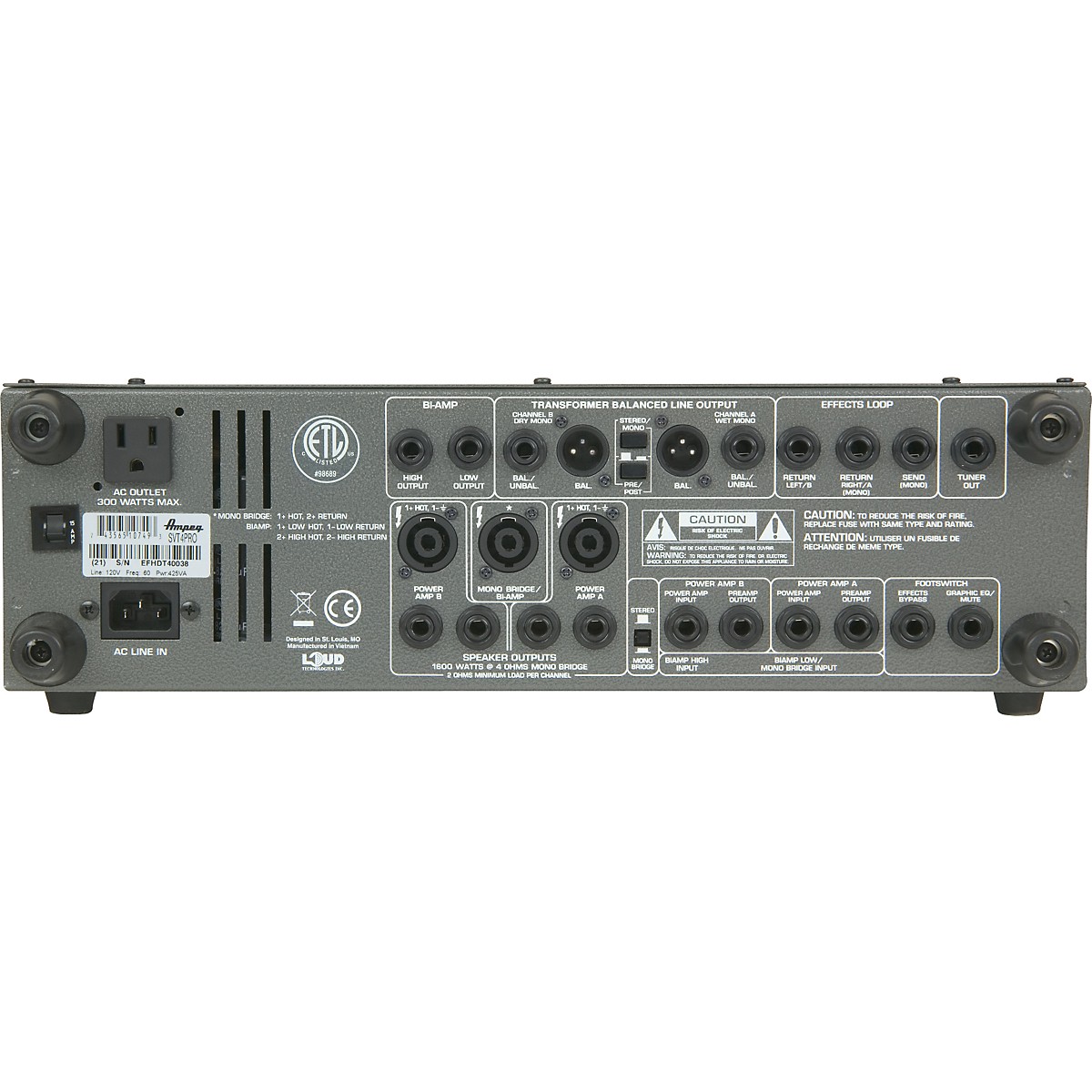 Ampeg SVT-4 PRO Series Bass Head - Image 4