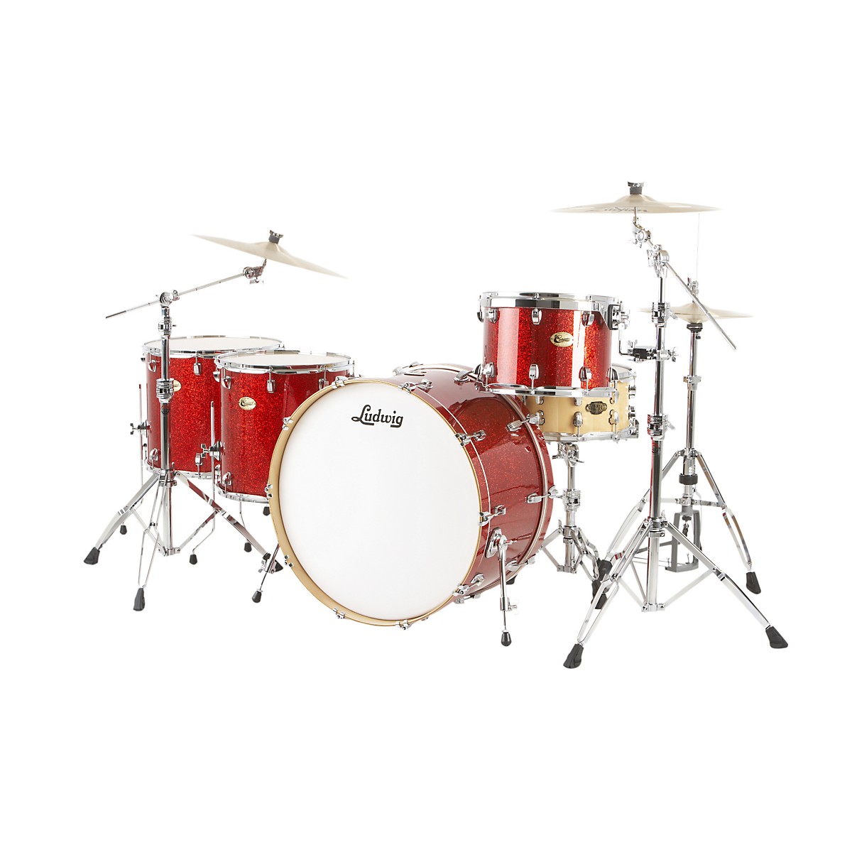 Ludwig Centennial Zep 4-Piece Shell Pack Red Sparkle - Image 2