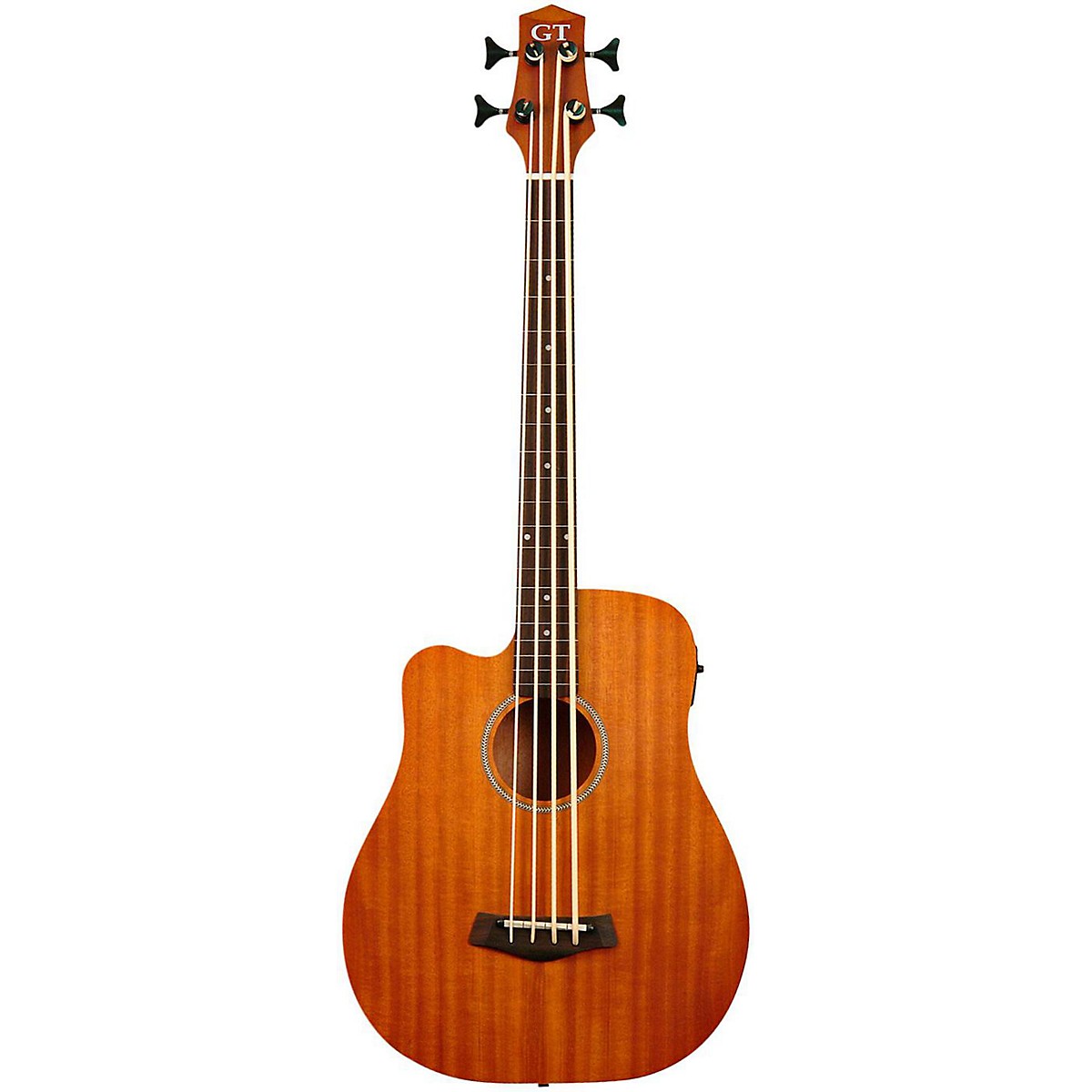 Gold Tone 25" Scale Left-Handed Fretless Acoustic-Electric MicroBass Natural - Image 2