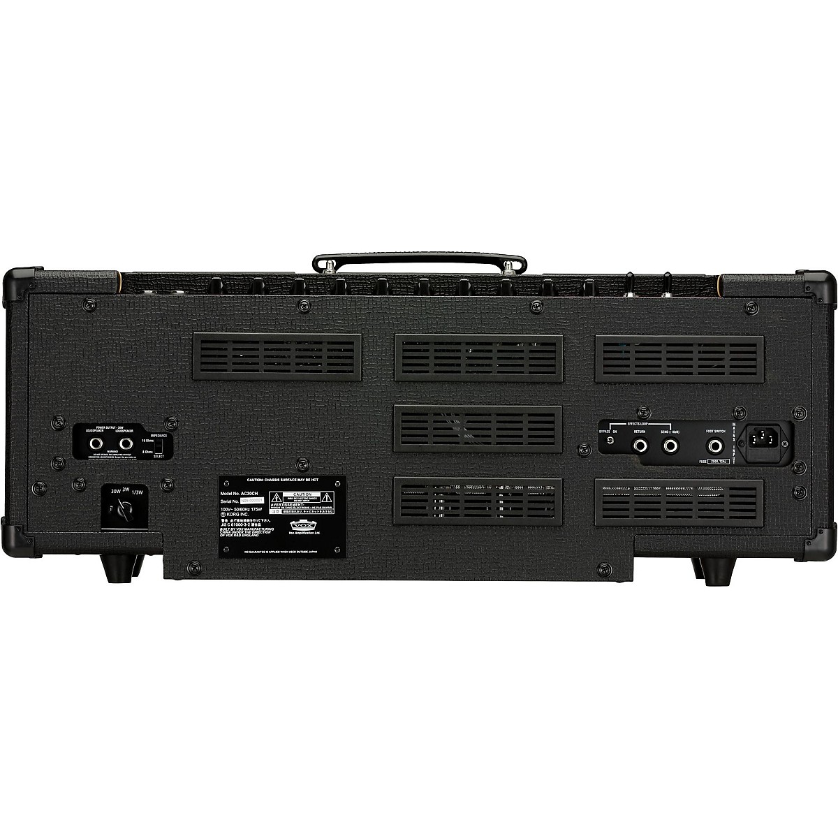 VOX AC30CH Custom 30W Tube Guitar Amp Head Black - Image 3