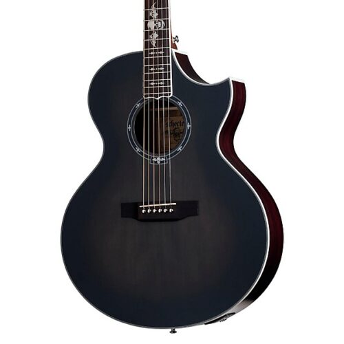 Schecter Guitar Research Synyster Gates 3701 Acoustic-Electric Guitar - Transparent Black Burst Satin