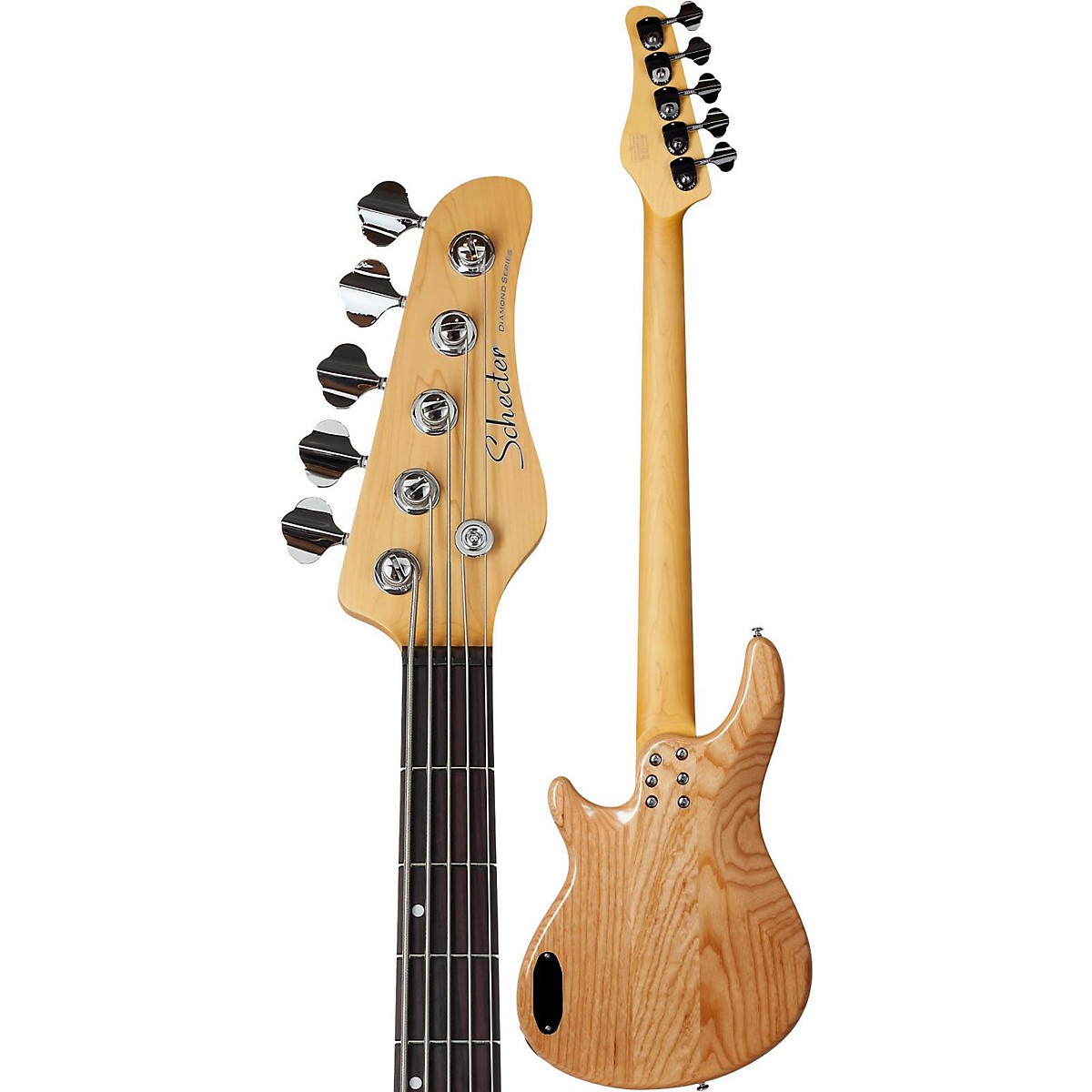 Schecter Guitar Research CV-5 Bass 5-String Electric Bass Guitar Gloss Natural - Image 4