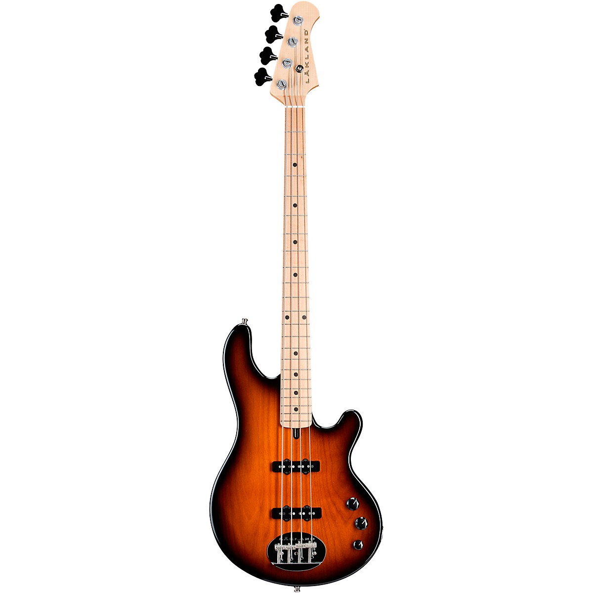 Lakland Classic 44 Dual J Maple Fretboard Electric Bass Guitar Tobacco Sunburst - Image 3