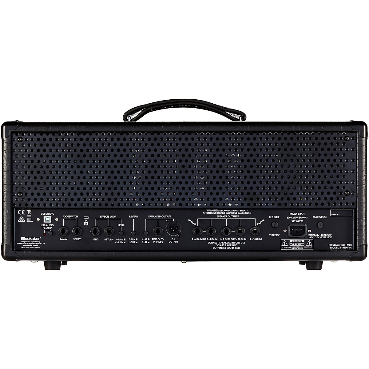 Blackstar HT Venue Series Stage 100 MkII 100W Tube Guitar Amp Head Black - Image 3