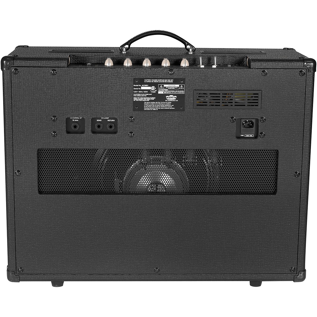 VOX AC30S1 30W 1x12 Tube Guitar Combo Amp Black - Image 3