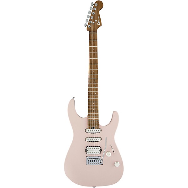 Charvel Pro-Mod DK24 HSS 2PT CM Electric Guitar Satin Shell Pink - Image 3