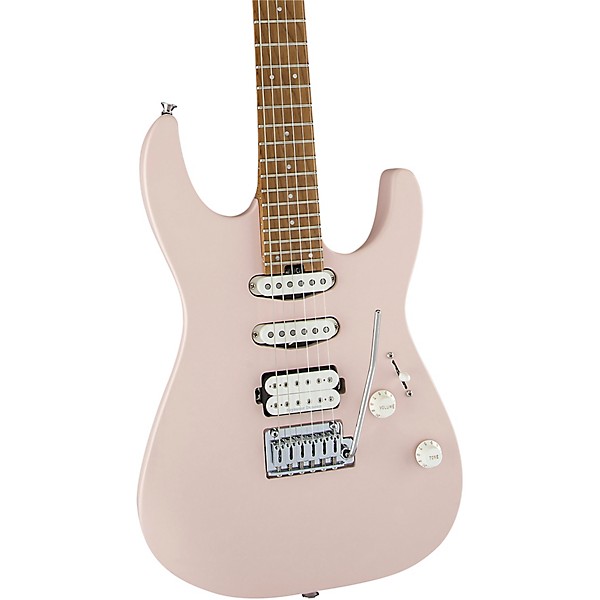 Charvel Pro-Mod DK24 HSS 2PT CM Electric Guitar Satin Shell Pink - Image 5