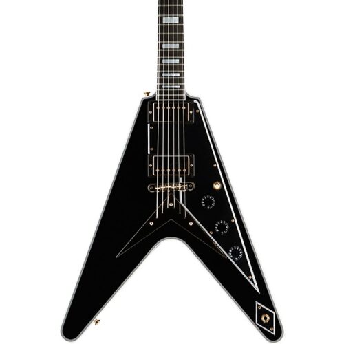 Gibson Custom Flying V Custom Electric Guitar - Ebony
