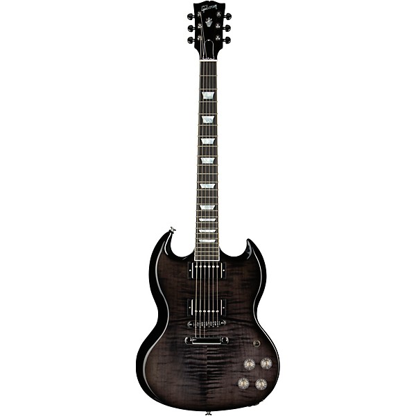 Gibson SG Modern Electric Guitar Trans Black - Image 3
