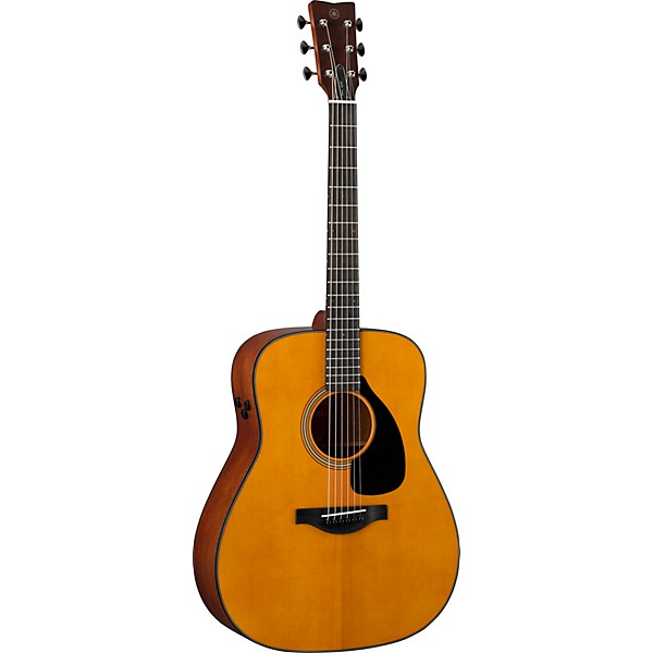 Yamaha FGX3 Red Label Dreadnought Acoustic-Electric Guitar Natural Matte - Image 3