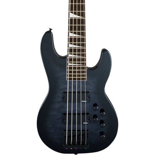 Jackson JS Series Concert Bass JS3VQ 5-String Transparent Black Burst