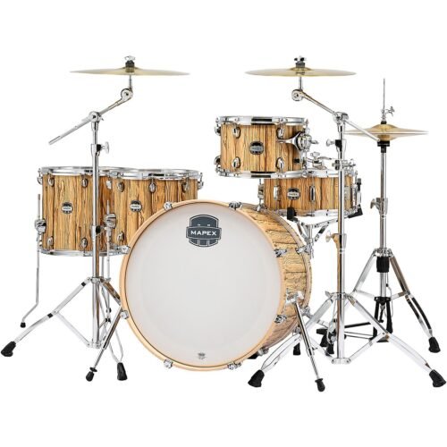 Mapex Limited-Edition Mars Series 5-Piece Crossover Shell Pack With 22" Bass Drum - Driftwood Chrome