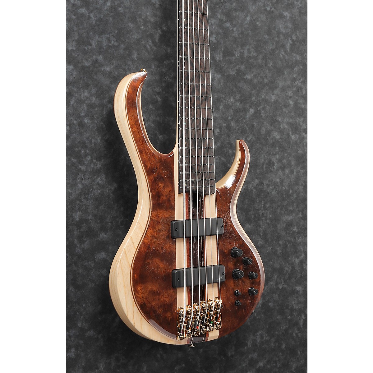 Ibanez Premium BTB1836 6-String Electric Bass Guitar - Natural Shadow Low Gloss - Image 5