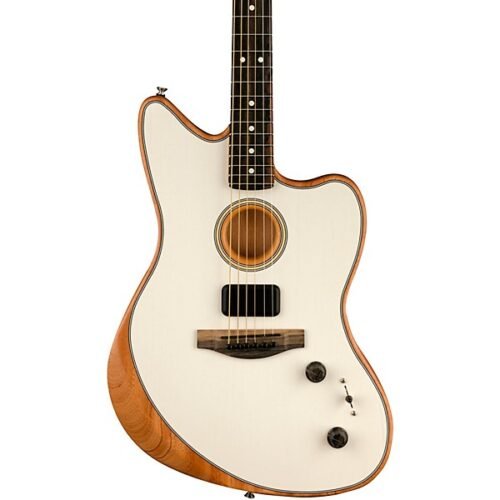 Fender American Acoustasonic Jazzmaster Acoustic-Electric Guitar Arctic White