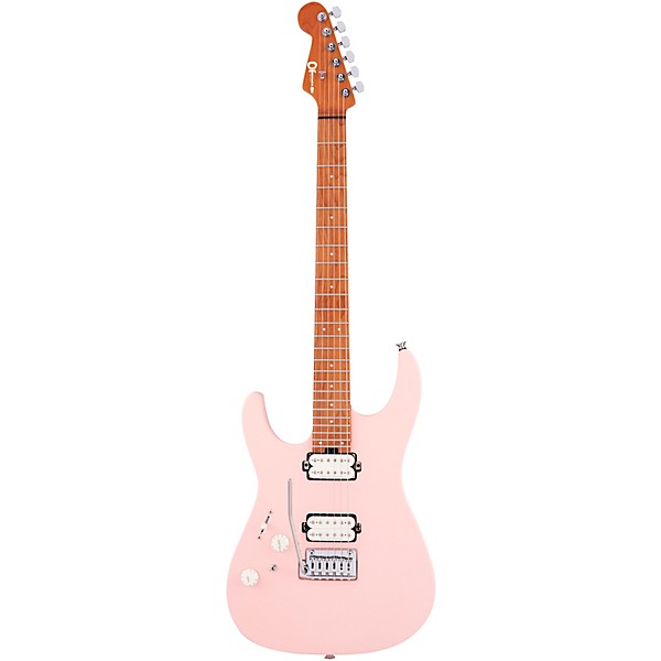 Charvel Pro-Mod DK24 HH 2PT CM Left-Handed Electric Guitar Shell Pink - Image 3