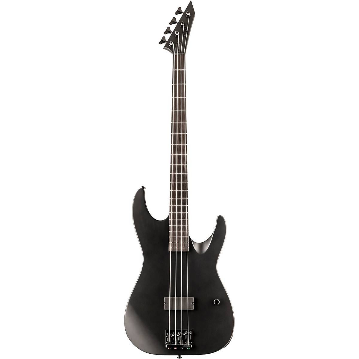 ESP M-4 Black Metal Electric Bass Black Satin - Image 3