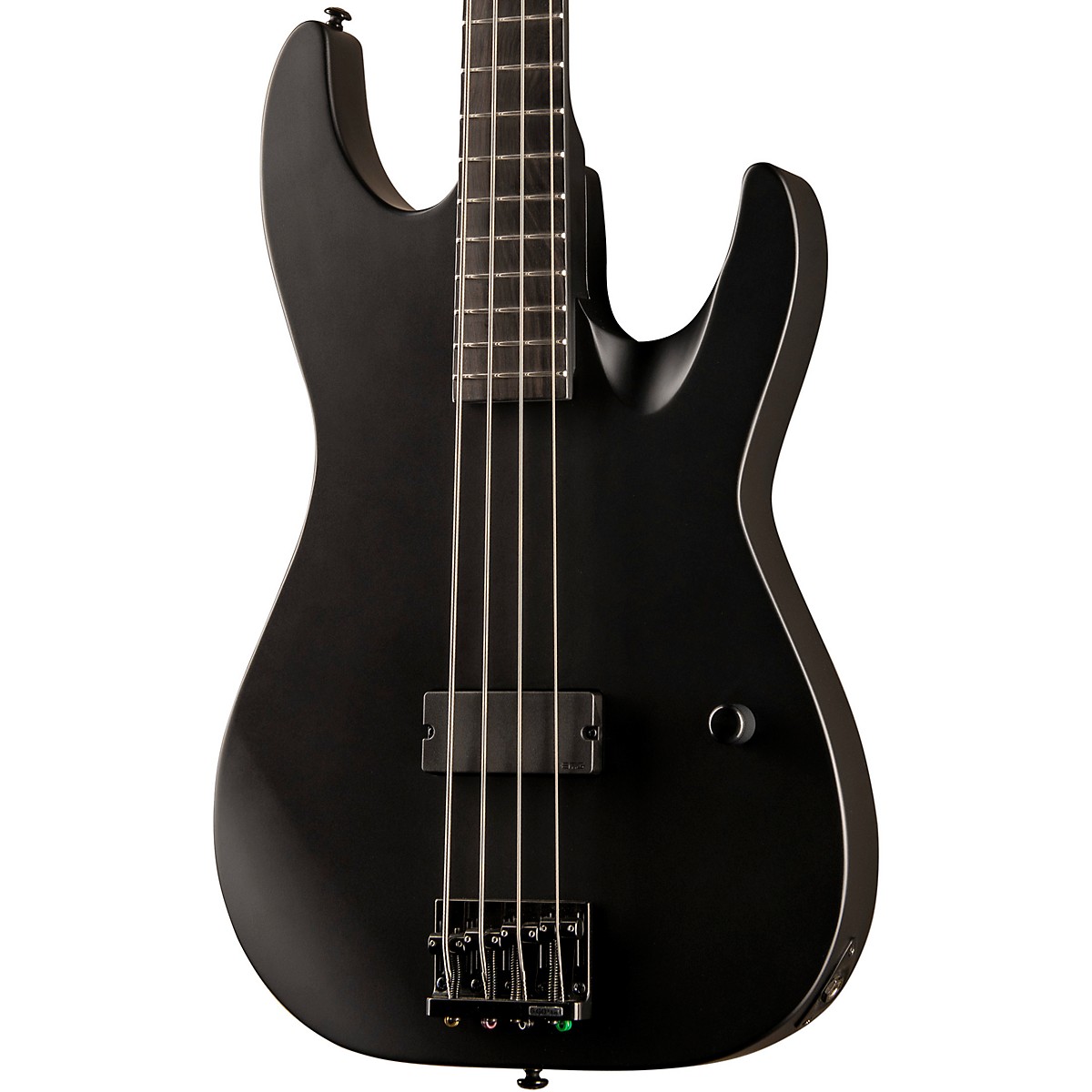 ESP M-4 Black Metal Electric Bass Black Satin - Image 5