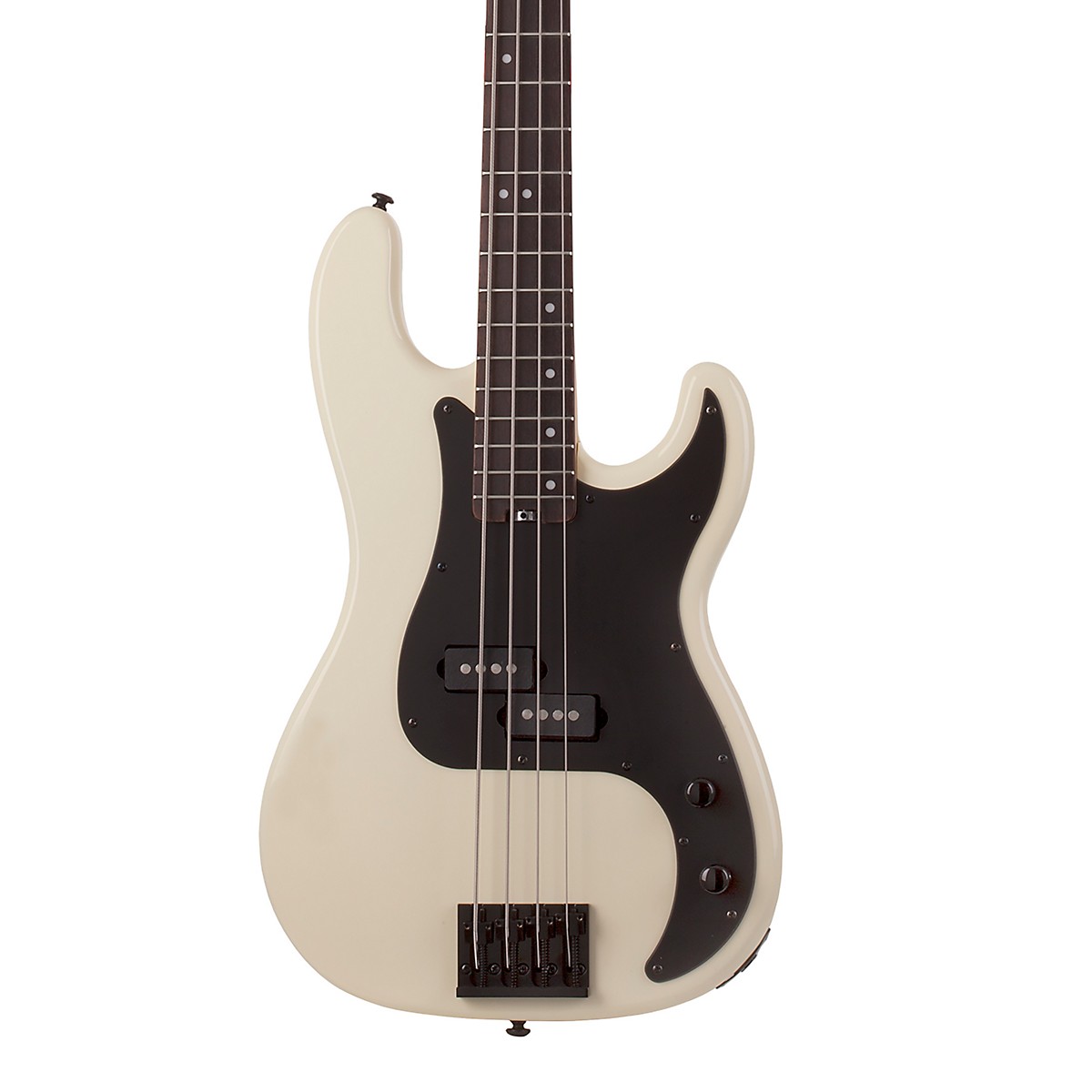 Schecter Guitar Research P-4 4-String Electric Bass Guitar Ivory Black Pickguard