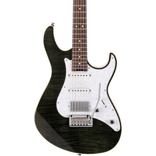 Cort G280 Select Flame Top Electric Guitar Transparent Black