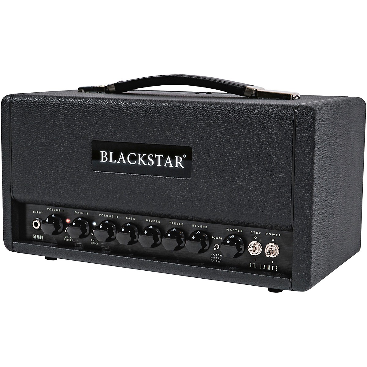 Blackstar St. James 50 6L6 50W Tube Guitar Head Black - Image 4