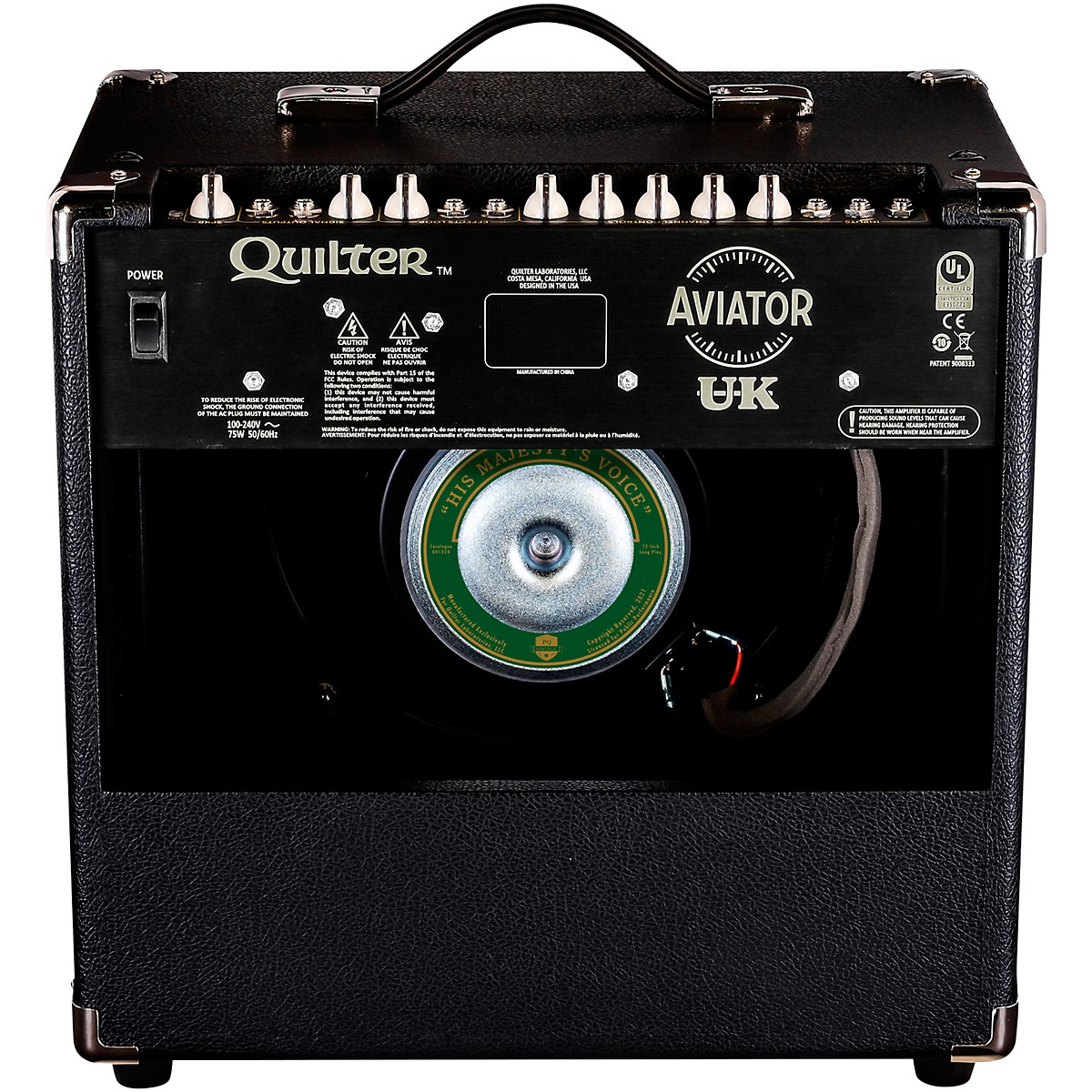 Quilter Labs Aviator Cub UK 50W 1x12 Advanced Single-Channel Combo Amplifier - Black - Image 3