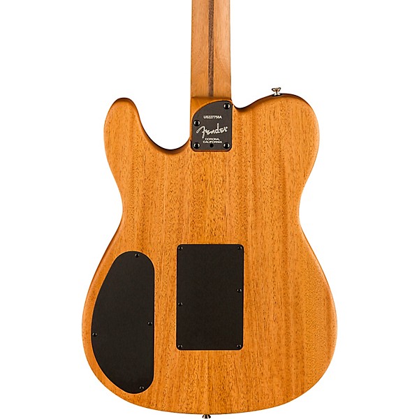 Fender American Acoustasonic Telecaster All-Mahogany Acoustic-Electric Guitar Natural - Image 2