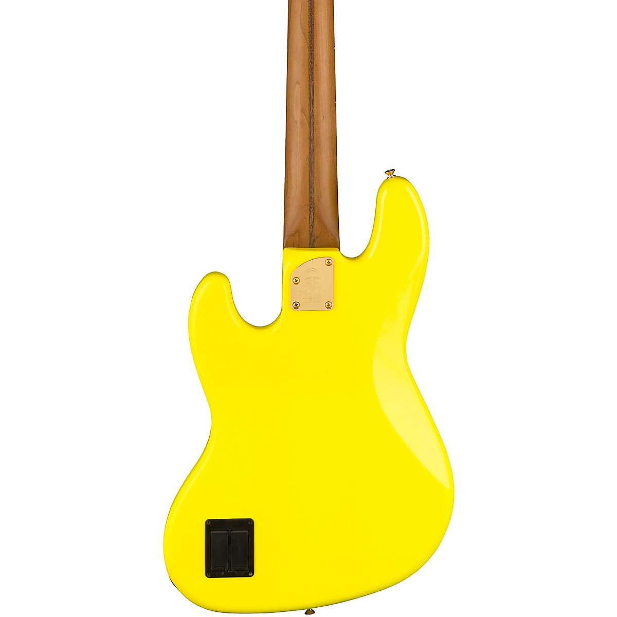 Fender MonoNeon Jazz Bass V Guitar - Fluorescent Yellow - Image 2