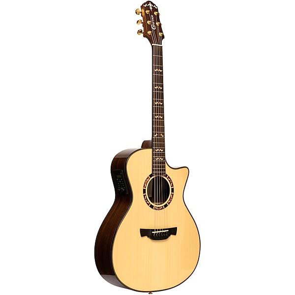 CRAFTER Stage Pro T20CE Engelmann Spruce-Rosewood Orchestra Acoustic-Electric Guitar Natural - Image 3