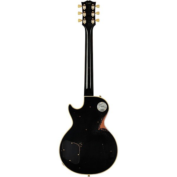 Gibson Custom M2M Murphy Lab 1957 Les Paul Custom 3-Pickup Heavy Aged Electric Guitar Ebony - Image 4