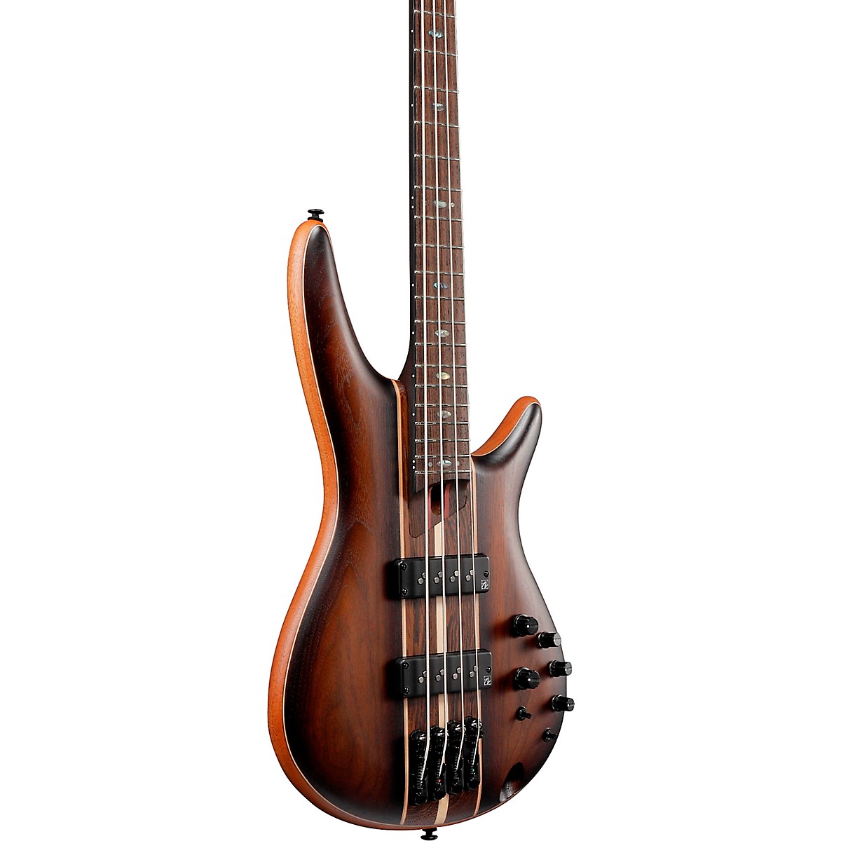 Ibanez Premium SR1350B 4-String Electric Bass Dual Mocha Burst Flat - Image 5