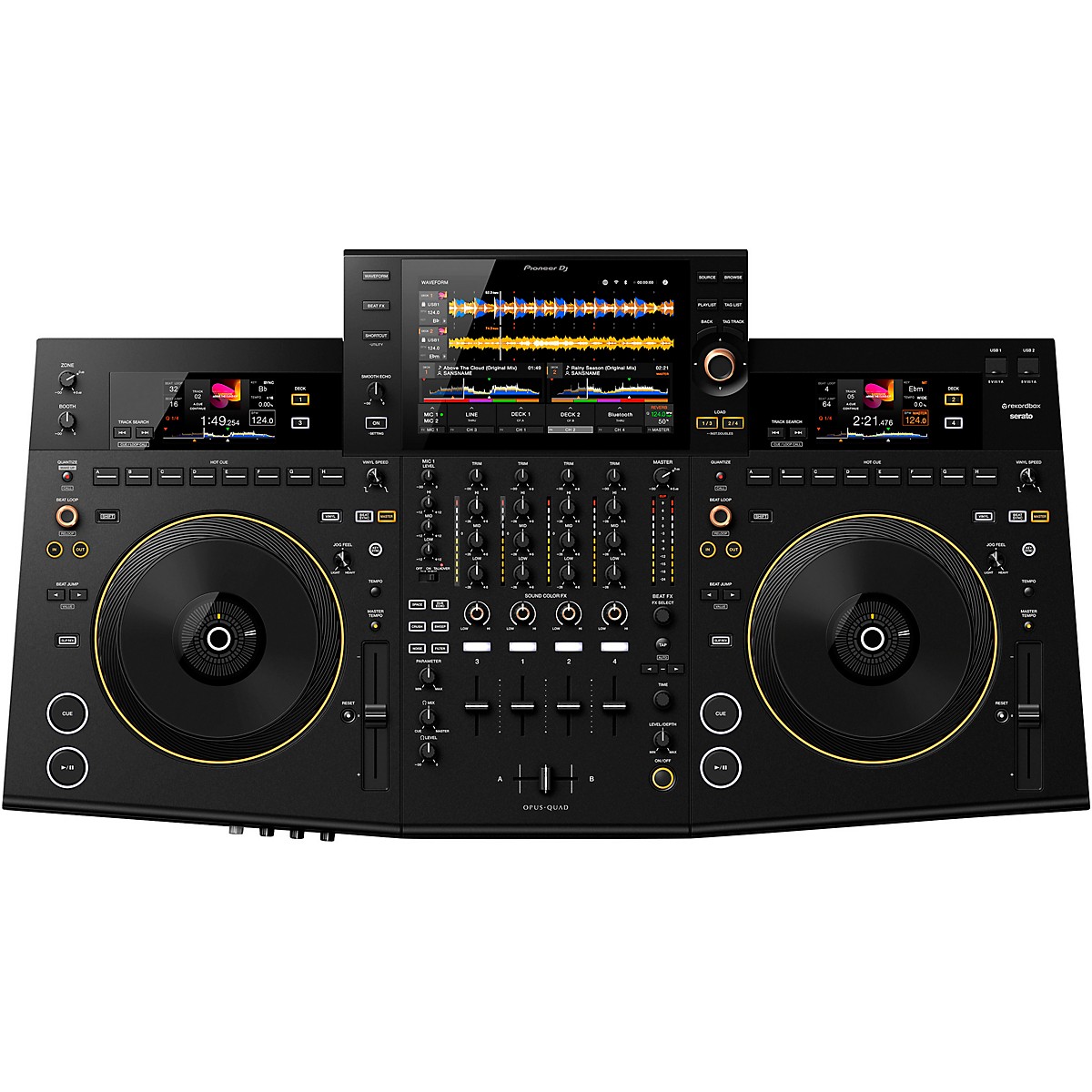 Pioneer DJ OPUS-QUAD Professional 4-Channel All-In-One DJ System - Black