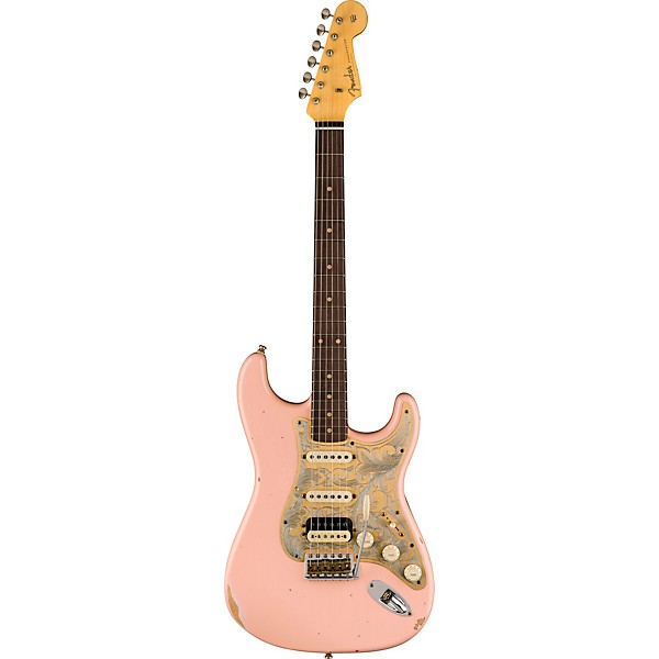 Fender Custom Shop Limited-Edition Tyler Bryant "Pinky" Stratocaster Relic Electric Guitar Aged Shell Pink - Image 3