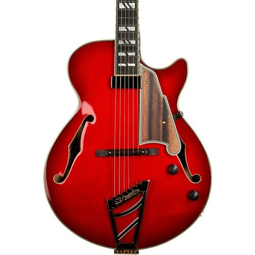 D'Angelico Excell SS Soho Hollowbody Electric Guitar With Stairstep Tailpiece Dark Cherry Burst