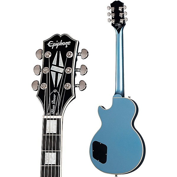 Epiphone Jared James Nichols "Blues Power" Les Paul Custom Electric Guitar - Aged Pelham Blue - Image 4