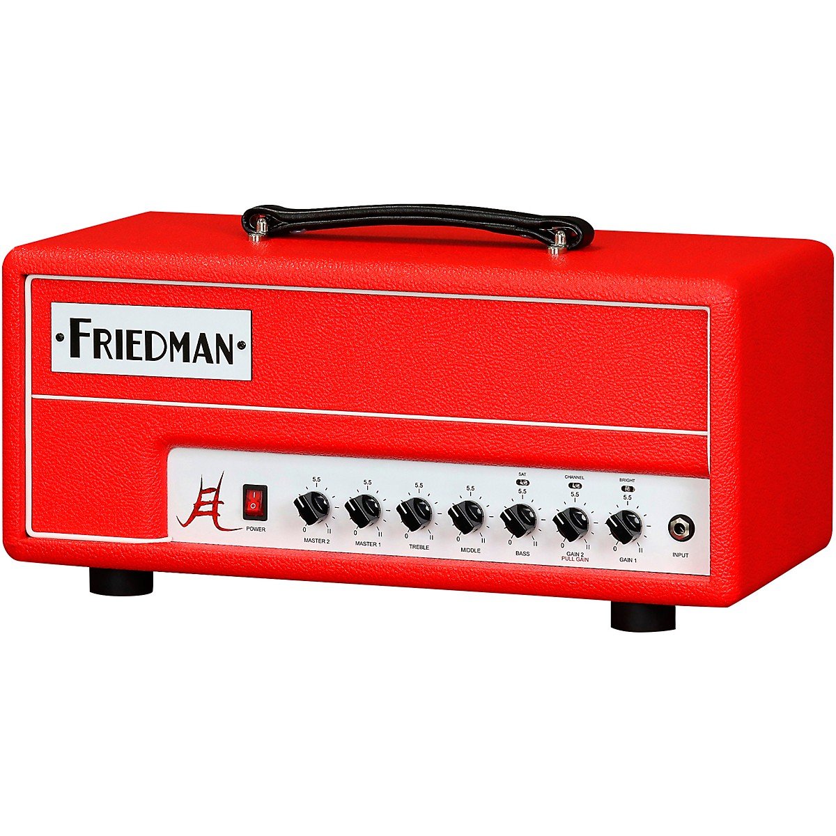 Friedman Jake E. Lee Signature 20 2-Channel 20-Watt Head EL84 Tubes Series Red Tolex - Image 4