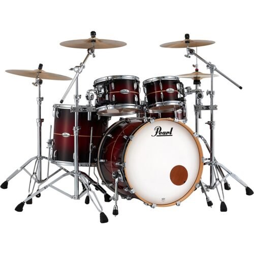 Pearl Professional Maple 4-Piece Shell Pack With 22" Bass Drum Redburst Stripe