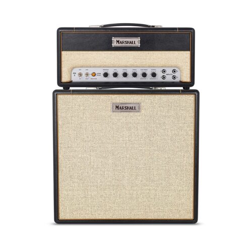 Marshall Studio JTM Tube Guitar Amp Stack With 1x12 Creamback Cabinet Black