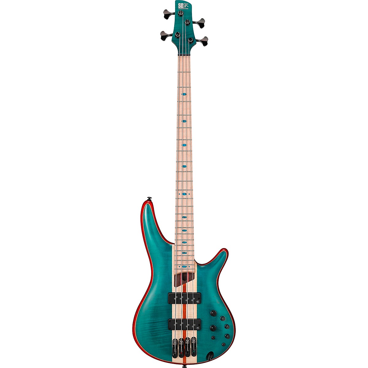 Ibanez Premium SR1420B 4-String Electric Bass Guitar Caribbean Green Low Gloss - Image 3