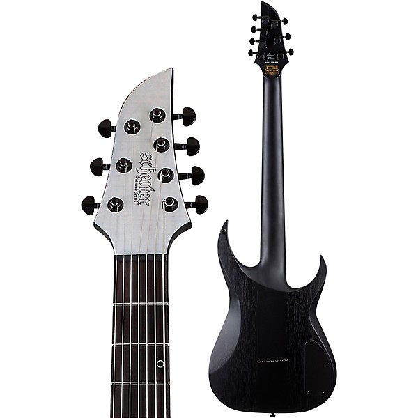 Schecter Guitar Research KM-7 MK-III Legacy Left-Handed 7-String Electric Guitar Transparent White Satin - Image 4