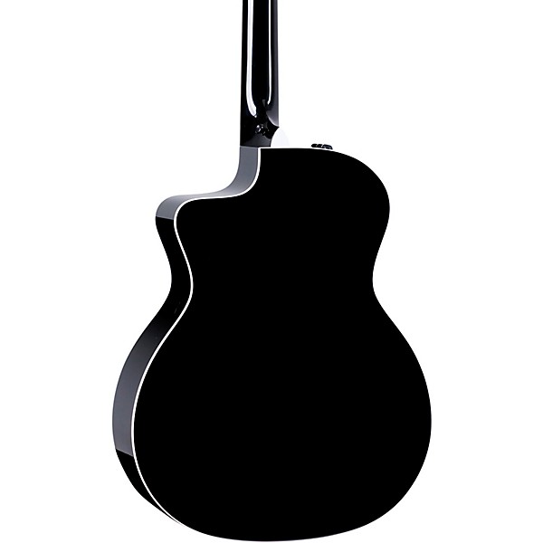 Taylor 214ce-BLK Plus Grand Auditorium Acoustic-Electric Guitar - Black - Image 2