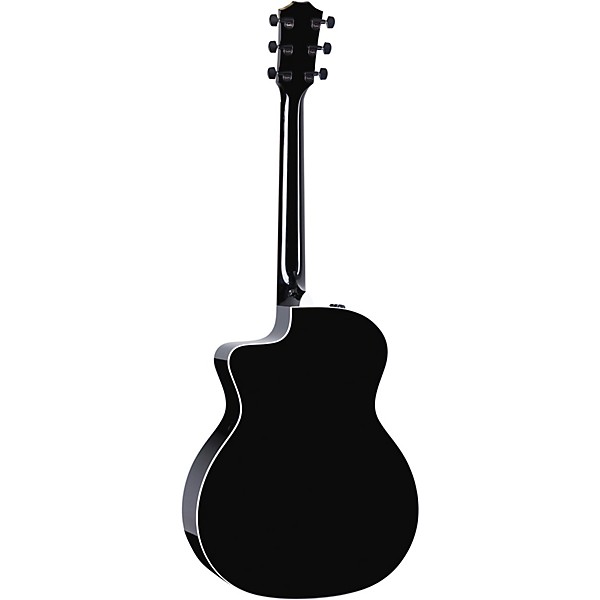 Taylor 214ce-BLK Plus Grand Auditorium Acoustic-Electric Guitar - Black - Image 4