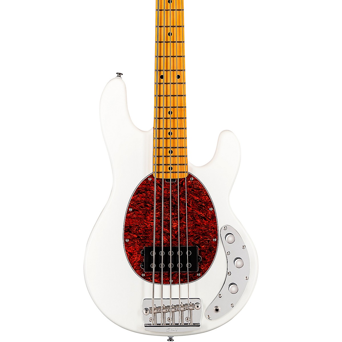 Sterling by Music Man StingRay Classic 5 RAY25CA Bass Guitar - Olympic White