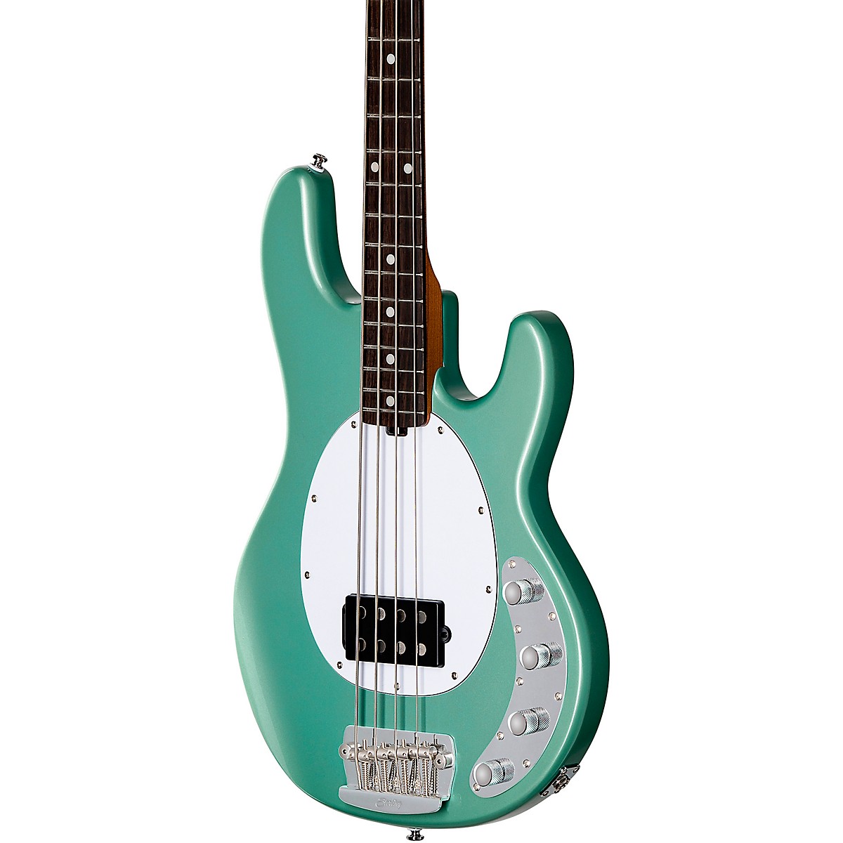 Sterling by Music Man StingRay RAY34 Bass Guitar - Dorado Green - Image 5