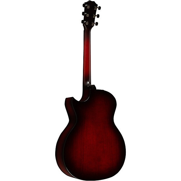Taylor Custom All-Urban Ash Grand Auditorium Acoustic-Electric Guitar - Red Mahogany Edgeburst - Image 4