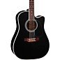 Takamine EF381SC 12-String Dreadnought Cutaway Acoustic-Electric Guitar Black - Image 5
