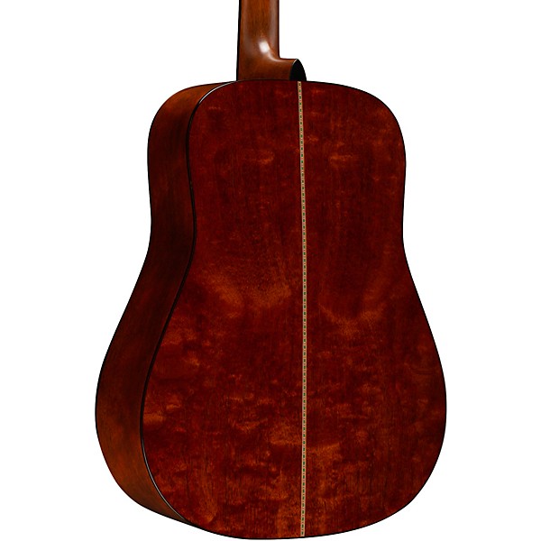Martin Custom Shop 18 Style All Quilted Mahogany Dreadnought Acoustic Guitar Toasted Burst - Image 2