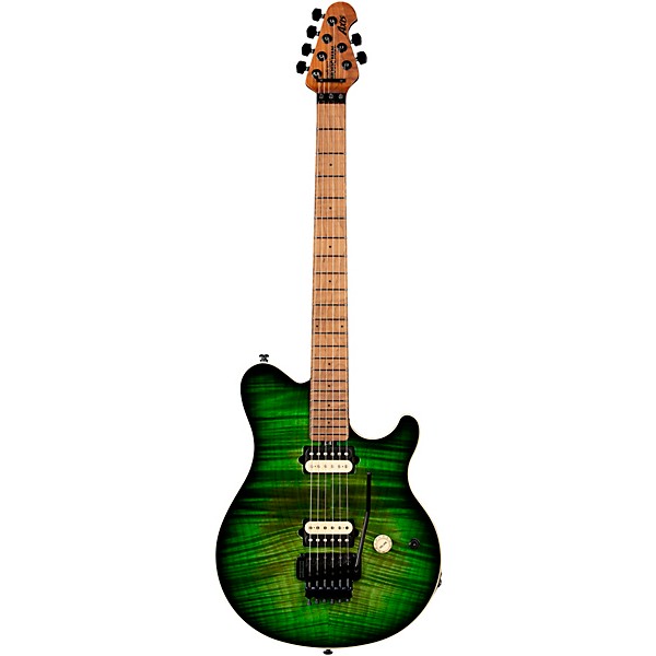 Ernie Ball Music Man Axis Flame Top Electric Guitar Macha - Image 3