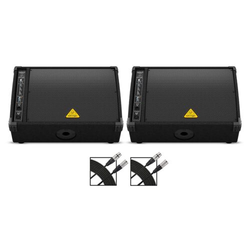 Behringer F1320D 12" Powered Monitor Pair With Cables