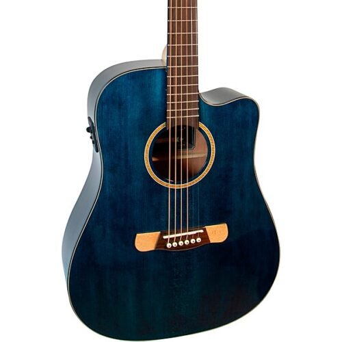Merida Juliet Classic Series Dreadnought Acoustic-Electric Guitar - Transparent Blue